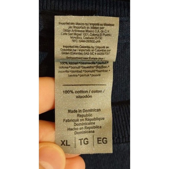 Raised On Broadway Mens XL T Shirt Rangers Ring Spun Navy Blue Large Graphic - Picture 4 of 6